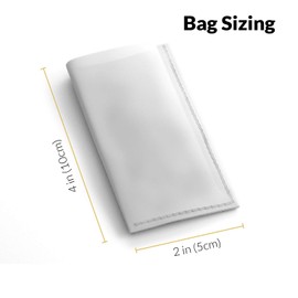 JCASE Rosin Bags Nylon Press Bag for Oil Extraction Rosin Mesh Filter Bags 25 90 120 Micron Size 2.5 x 4 Inches (10 Pack) (120µm)