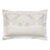 PURE STRAWBERRY THIEF EMBROIDERY PILLOWCASE OXFORD SILVER/WHITE