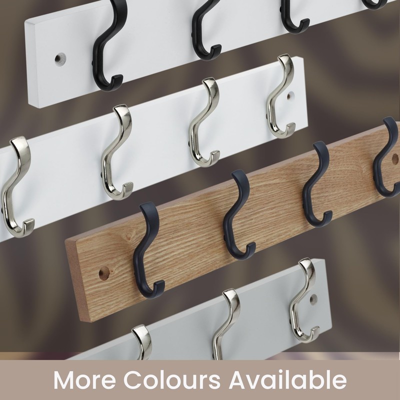 keypak Minimalistic Wall-Mounted Coat Rack – 4 Hooks on Stylish