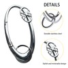 Zernblend Heavy Shiny Metal Carabiner for Belt Loop, Star Silver