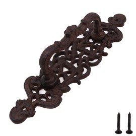 ZONADAH 23.5cm Cast Iron Door Handle Heavy Duty Vintage Style Barn Door Wooden Door Pull Handle Passage Home Hallway Closet Garden Gate Shed Cabinet Door Grab Handle Indoor or Outdoor