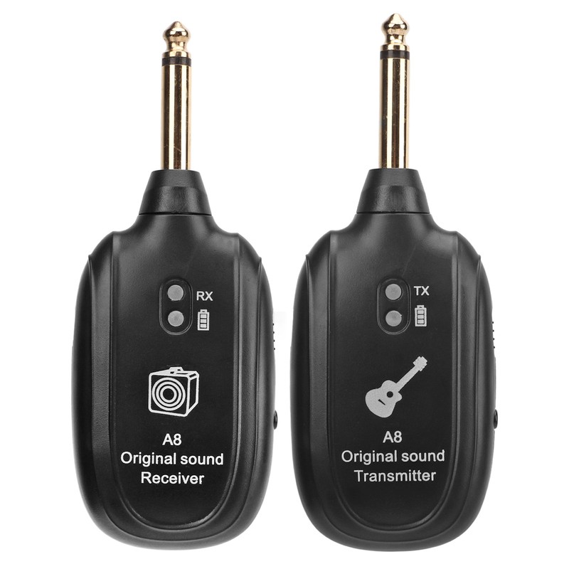 Wireless Guitar System 20Hz to 20KHz UHF Rechargeable Guitar Transmitter