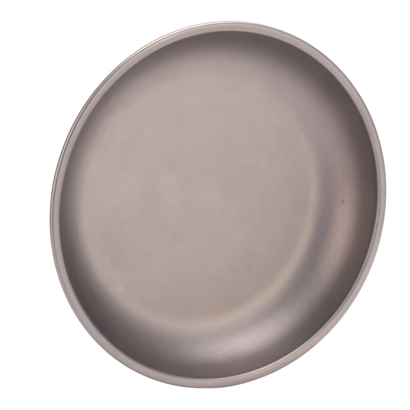 Pure Titanium Saucer Dishes Outdoor Tableware Camping Hiking Plates Cutlery