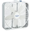 Lasko Weather-Shield Performance Box Fan, 3 Speeds, Innovative Wind Ring