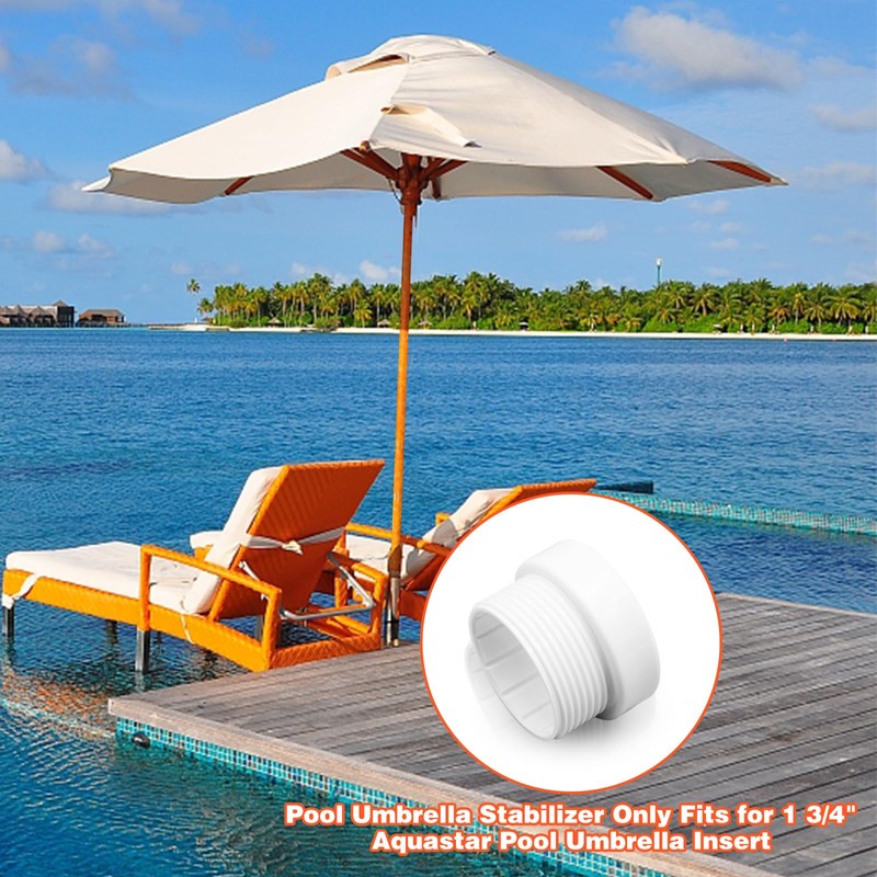Pool Umbrella Sleeve Stabilizer, Threaded Umbrella Hole Ring Pool Umbrella