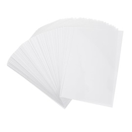 DOITOOL 100pcs Self-Sealing Laminating Sheets for Photos and Documents PVC Transparent Protective Film Non-Reflective Easy to Use for Projects and Office Use