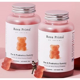 Unichi Rosa Prima Pre & Probiotics Gummy 2 x 60 Gummies Twin Pack