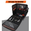 WELKINLAND 54Pockets Electrician Tool Bag, Heavy-Duty Hard Bottom Tool Bag,