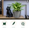 TULMERO Matte Flower Pot, Plastic Planter, Decorative Pot for Large