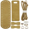 JMZLLRX Bag Base for Crocheting, PU Leather Bag, Knitting Set