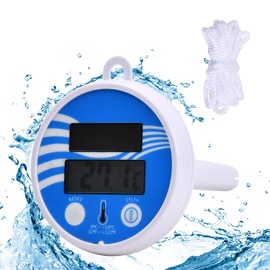 Volumoon Floating Thermometer, Solar Swimming Pool Water Temperature Display Tester, Digital Floating Pool Thermometer Used in Indoor and Outdoor Pools, Bathtubs, Aquariums, Ponds