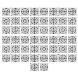 50Pcs Reflector Target Sticker Self Adhesive Reflective Tape for Total Station Measurement 6x6cm / 2.36x2.36in