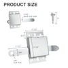 QZATTCAEN Garage Door Side Lock Inside Deadlock for Most Garage