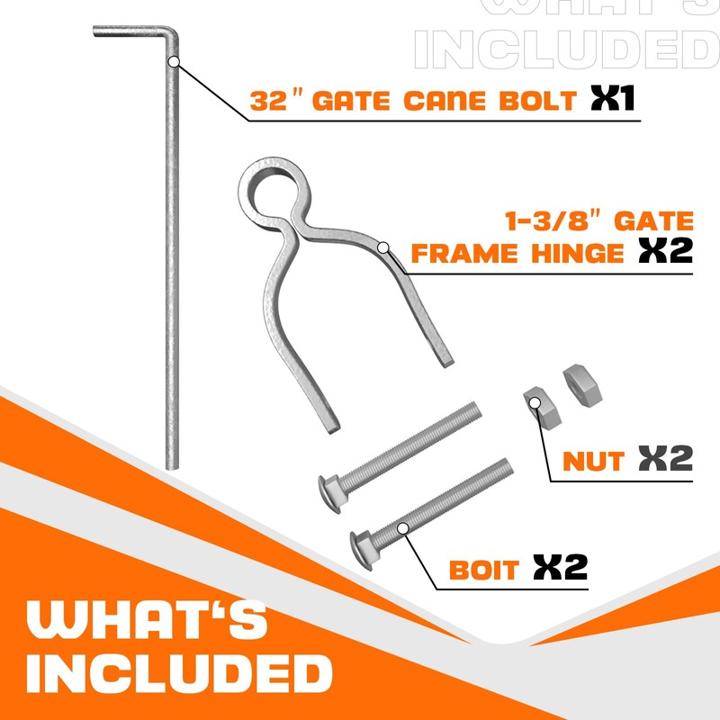 Amoskey Heavy Duty Gate Drop Rod - 1-3/8" 32" for