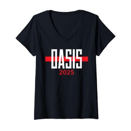 Womens Oasis 2025 Vacation California CA Souvenirs V-Neck T-Shirt