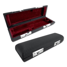 Yinfente New Piccolo Flute Case Hard box Wood Leather package case Lightweight Black