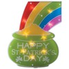 Impact Innovations St. Patrick's Day Shimmer Lighted Window Decoration Pot