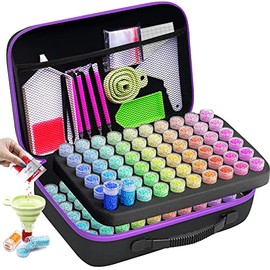 ARTDOT Diamond Painting Storage Boxes, 120 Slots Bead Storage with 5D Diamond Art Accessories and Tools Kit