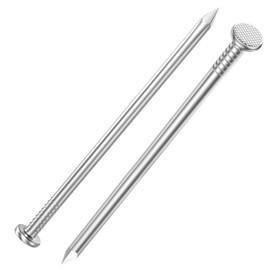 BNUOK 5 inch Hardware Nails, (20pcs) 1 lbs Stainless Steel Nails, Nails for Hanging Pictures, Long Nails, Wall Nails, Wood Nails