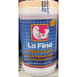 La Fina Iodized Salt 26 oz (Pack of 2)