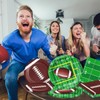 101Pcs Football Plates and Napkins-Football Party Supplies Serve 25, Football