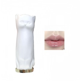 [Cat Shape] Color Lip Balm, Autumn and Winter Lip Balm, Anti-dry Lip Balm, Lipstick Primer, Moisturizing Lip Balm -02# Colorless