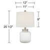 360 Lighting Coastal Accent Table Lamp Fillable 20.5" High Clear