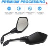 Dreamizer Motorcycle Rearview Mirrors + 7/8" Clamps For Yamaha Grizzly