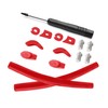 Acefrog Replacement Rubber Kits for Oakley Juliet Sunglasses, red