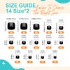 Artquee 28pcs Solid Black Press on Toenails Short Fake Toe
