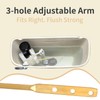 jamini Universal Front Mount Toilet Handle Kit – Premium Brass