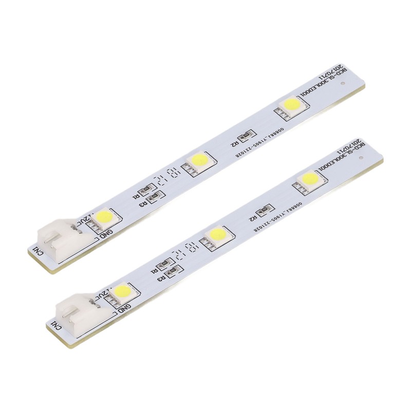 2Pcs Refrigerator LED Light Board White Eyes Friendly Freezer LED