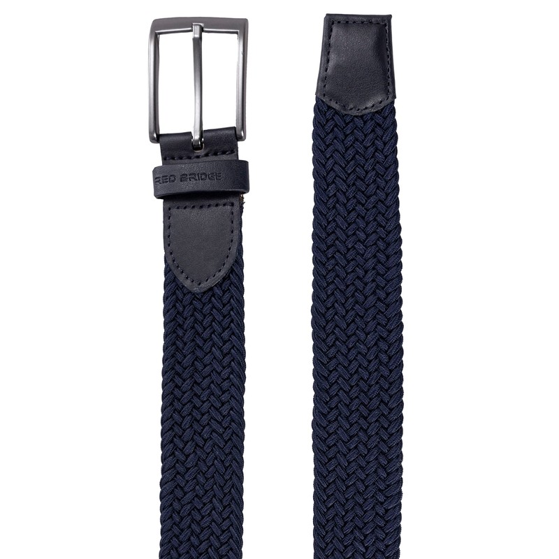 Redbridge Braided Belt Elastic Flexible Adjustable Unisex Stretch Belt, blue