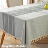 TruDelve Cotton Blend Tablecloth Rectangle Table Grey Tablecloths Rustic Farmhouse