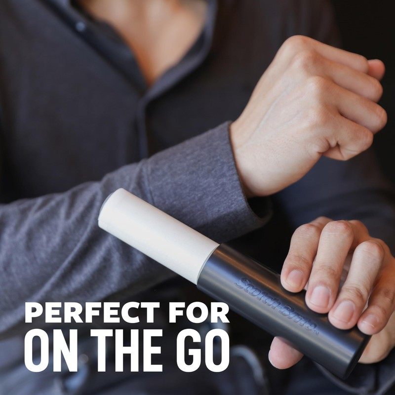 Scotch-Brite Mini Travel Lint Roller, Works Great On Pet Hair,