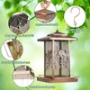 LBTING Bird Feeder for Outside, Metal Lantern-Shaped Bird Feeder, Squirrel