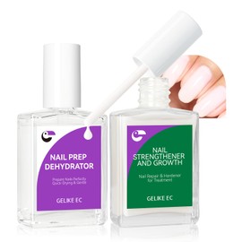 Nail Growth Treatment and Dehydrator Kit: Milky White Strengthener and Dehydrator – Repair Protect & Perfect Your Nails - Long-Lasting Adhesion for Salon & DIY Manicures