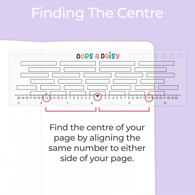 Universal Grid Ruler (Spaces Between Boxes) - Dotted Journaling/Bullet Planning
