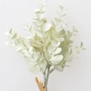 Asuka Artificial Flower Mini Eucalyptus Bunch, Cream Green, Total Length: