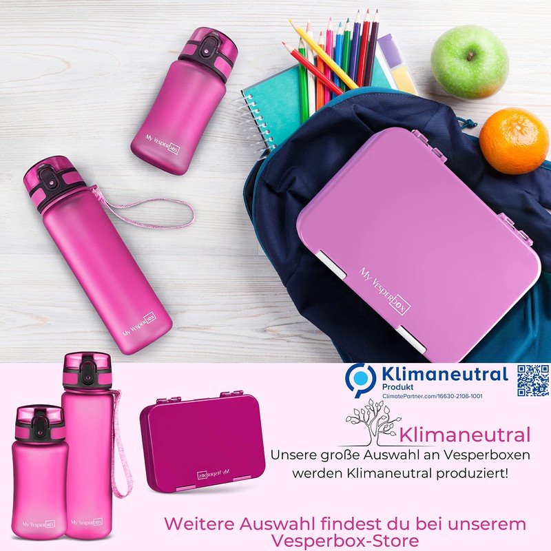 My Vesperbox Minny children's leak-proof drinking bottle with straw or