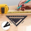 Refoiner Triangular Ruler for Woodworking, Circular Saw Ruler, 0-90 Degrees,