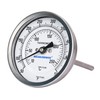 MEASUREMAN Fully Stainless Steel Bimetal Dial Thermometer, 3" Dial, 4"