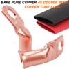 SVAAR 45 Degree Bent Bare Copper Lugs 6 AWG -