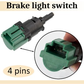 AERZETIX - C70420 - Brake Light Switch - Number of Pins 4 - Compatible with Peugeot, Citroen, DS Numbers OE 4534.70, 98 048 694 80, 98 182 324 80, 3467106, 3467106, 36 37 699