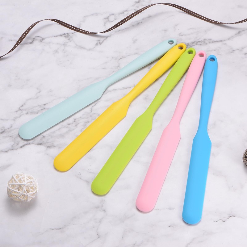HARFINGTON 1Pcs Silicone Spatula Scraper 9.45" Reusable Non-Stick Flexible Spatulas
