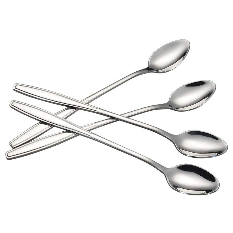 Annkky 12-Piece Stainless Steel Long Handle Coffee Tea Mixing Spoons,