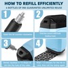 KOEYLE 2 Pack Confidential Roller Stamp with 6 Pack Refills