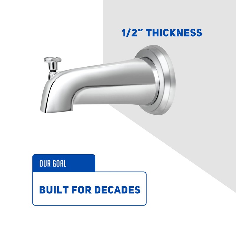 Welvzen 1/2" Thick Spacer for Tub Spout, Flange Trim Ring