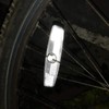 MFC PRO Bicycle Wheel Reflector White Pack of 2 (White,