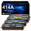 414A Toner Cartridges 4 Pack (with Chip) Compatible for 414A